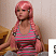 Секс-кукла Иоланда с розовыми волосами 140см